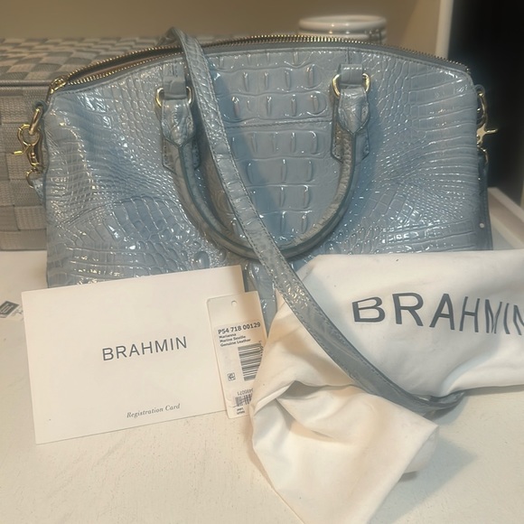 NWT Brahmin Light Blue Crossbody Bag - Picture 3 of 7